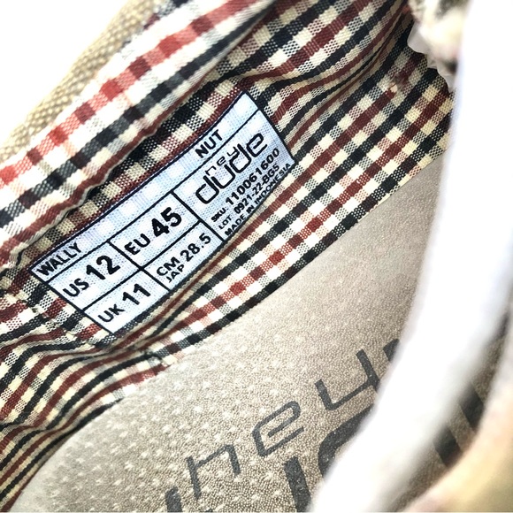 Hey Dude Mens Wally Lace Up Shoes Sz 12 - Picture 6 of 6